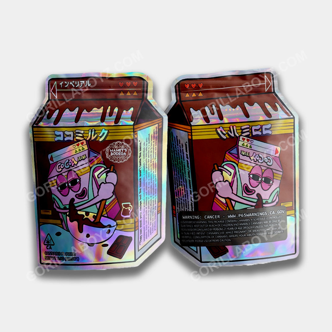 Cocoa Leche mylar bags 3.5 grams