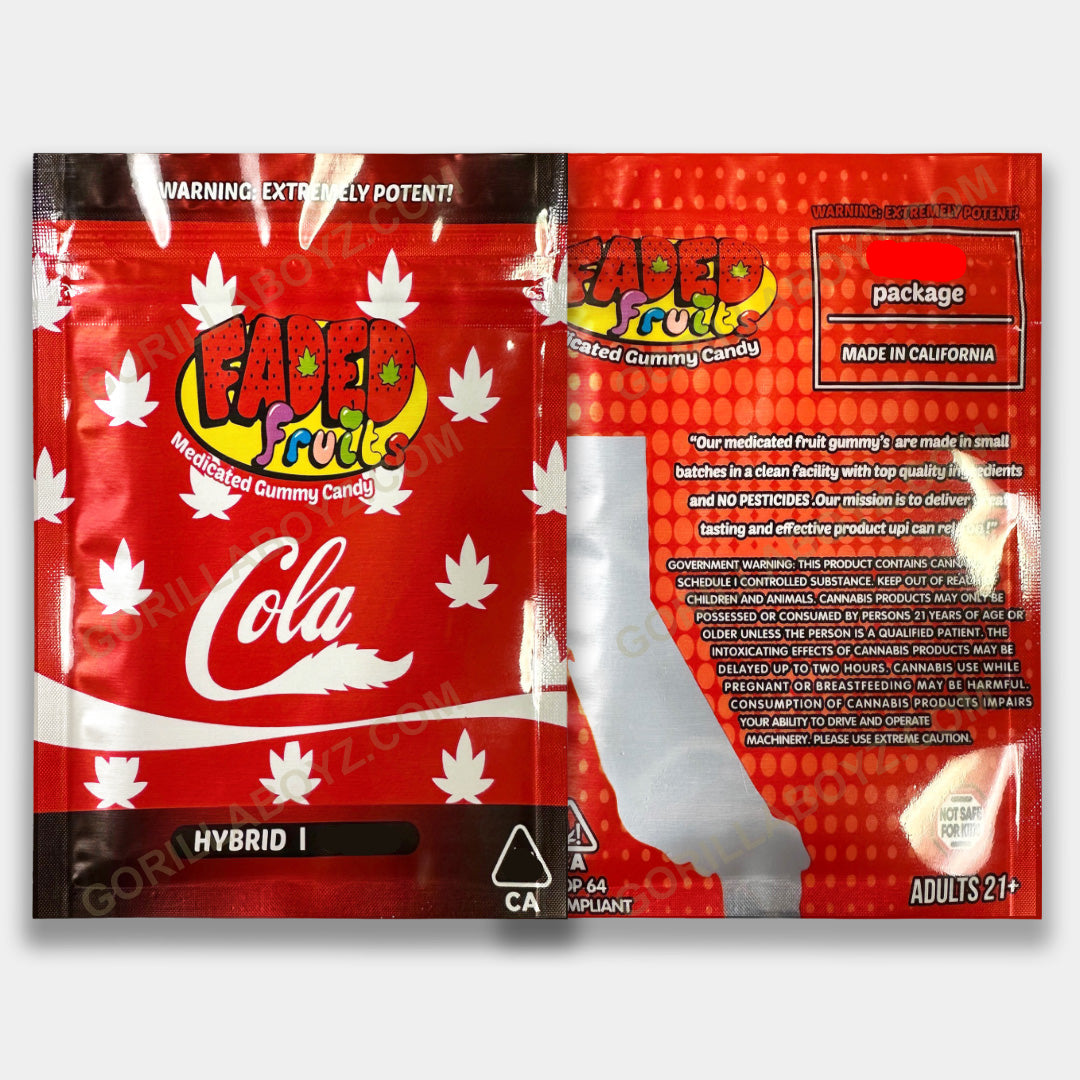 Cola mylar bags 500 mg edibles
