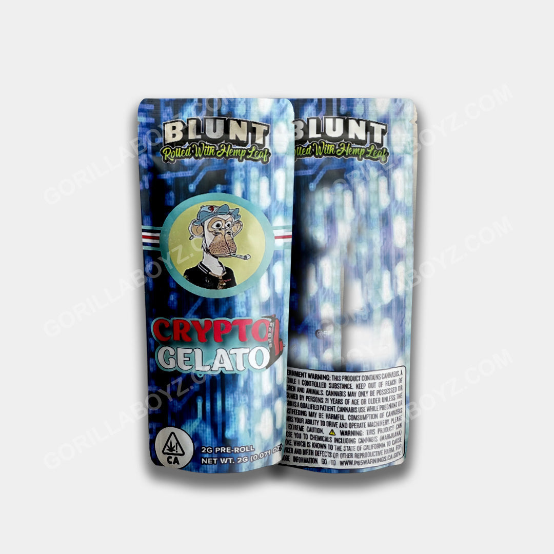Crypto Gelato 2 Grams Pre Roll Packaging