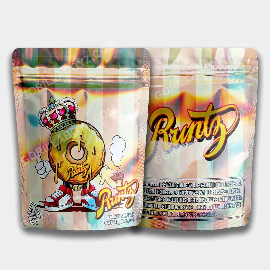Donut Runtz mylar bags 3.5 grams