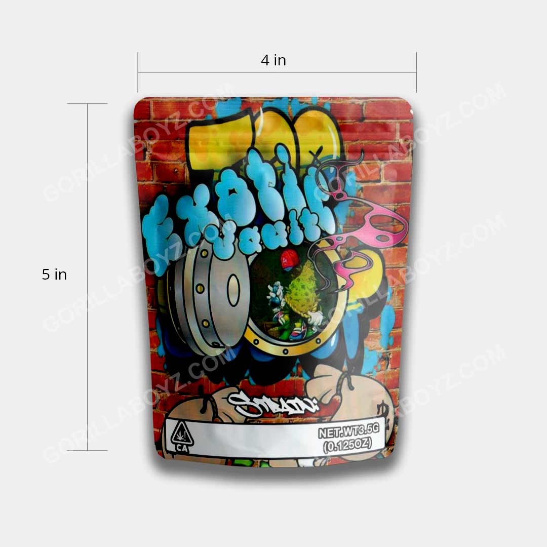 Exotic Vault mylar bags 3.5 grams