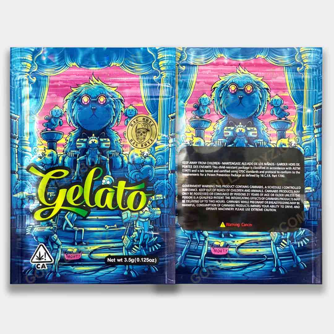 Gelato Holographic mylar bag 3.5 grams