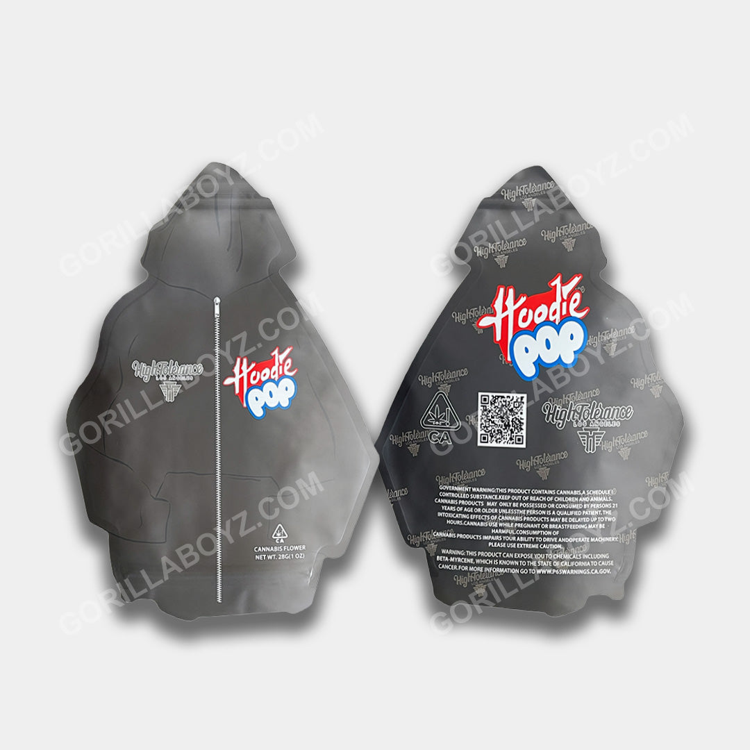 Hoodie Pop mylar bags 1 ounce