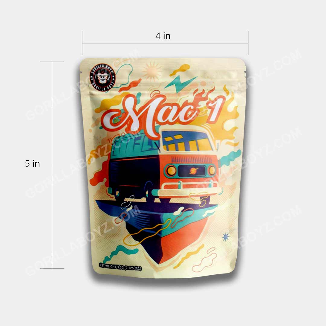mac 1 mylar bags 3.5 grams