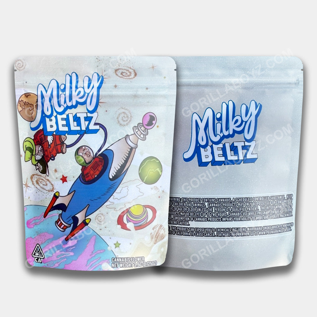 Milky Beltz mylar bags 3.5 grams