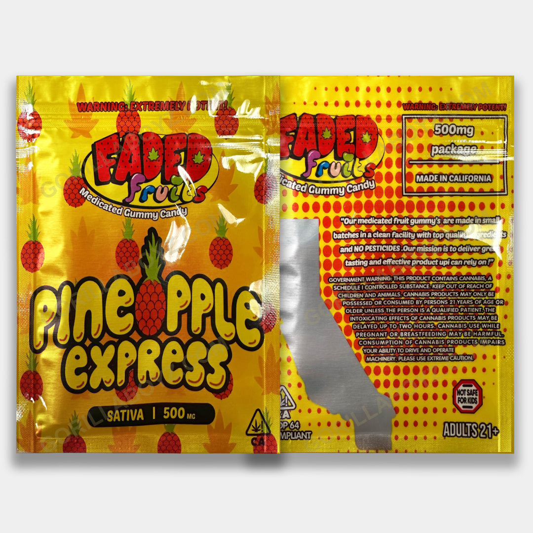Pineapple Express mylar bags 500 mg