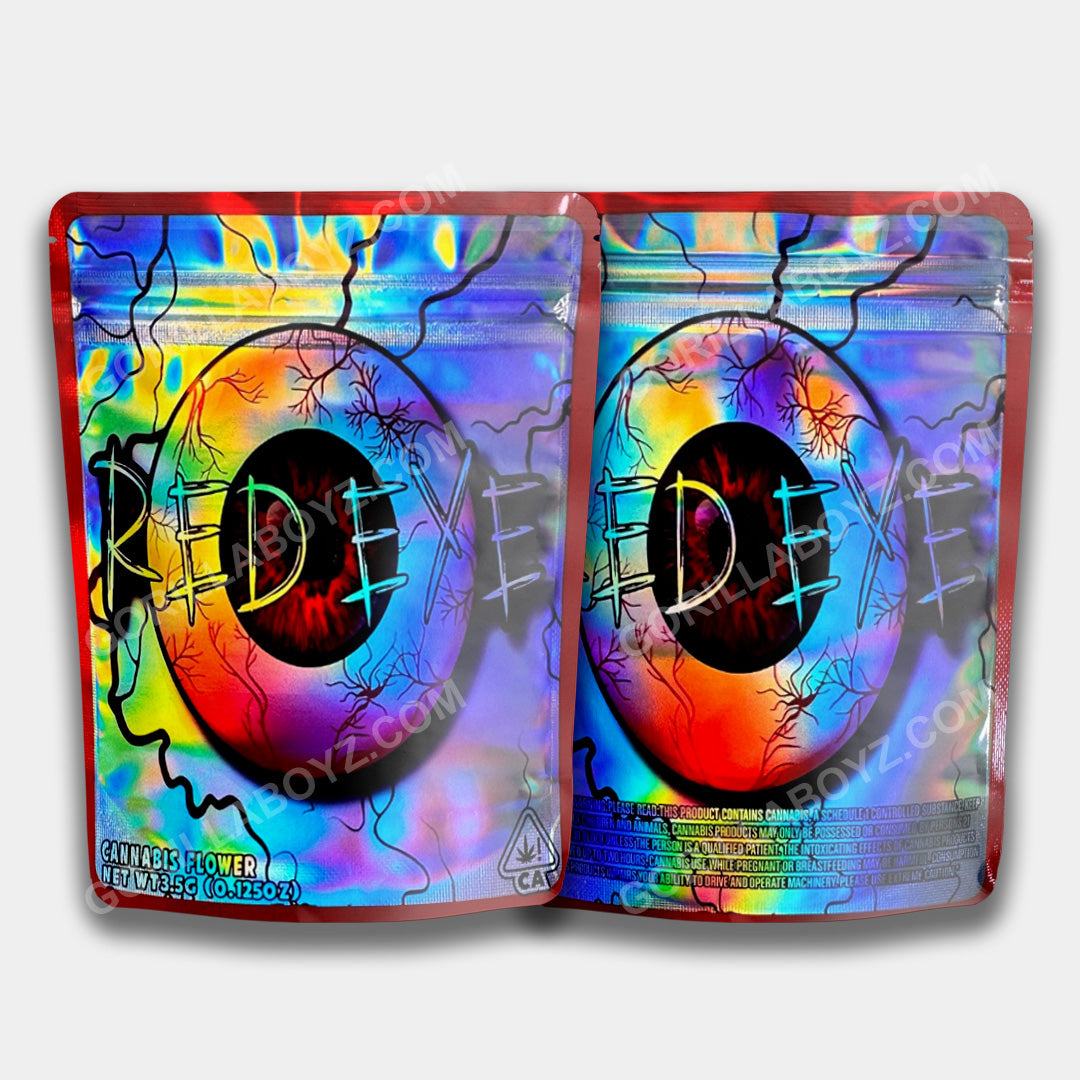 Red Eye 3.5 gram mylar bags