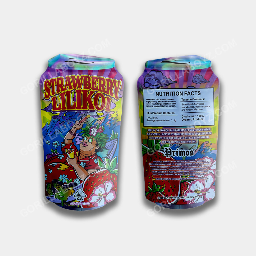 Strawberry Lilikoi mylar bags 3.5 grams