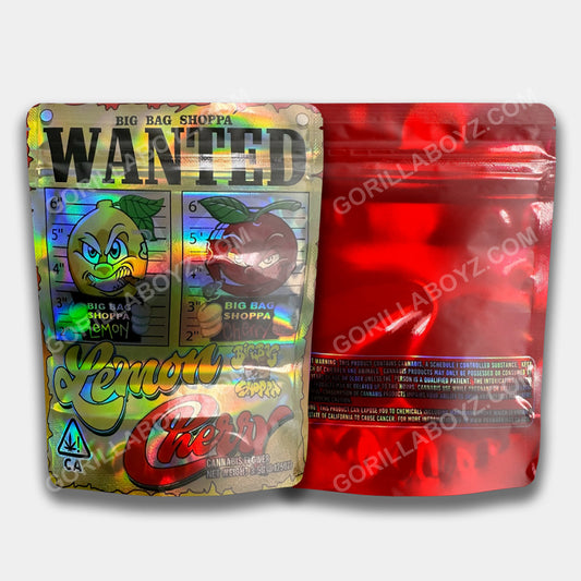 Wanted Lemon Cherry mylar bags 3.5 grams