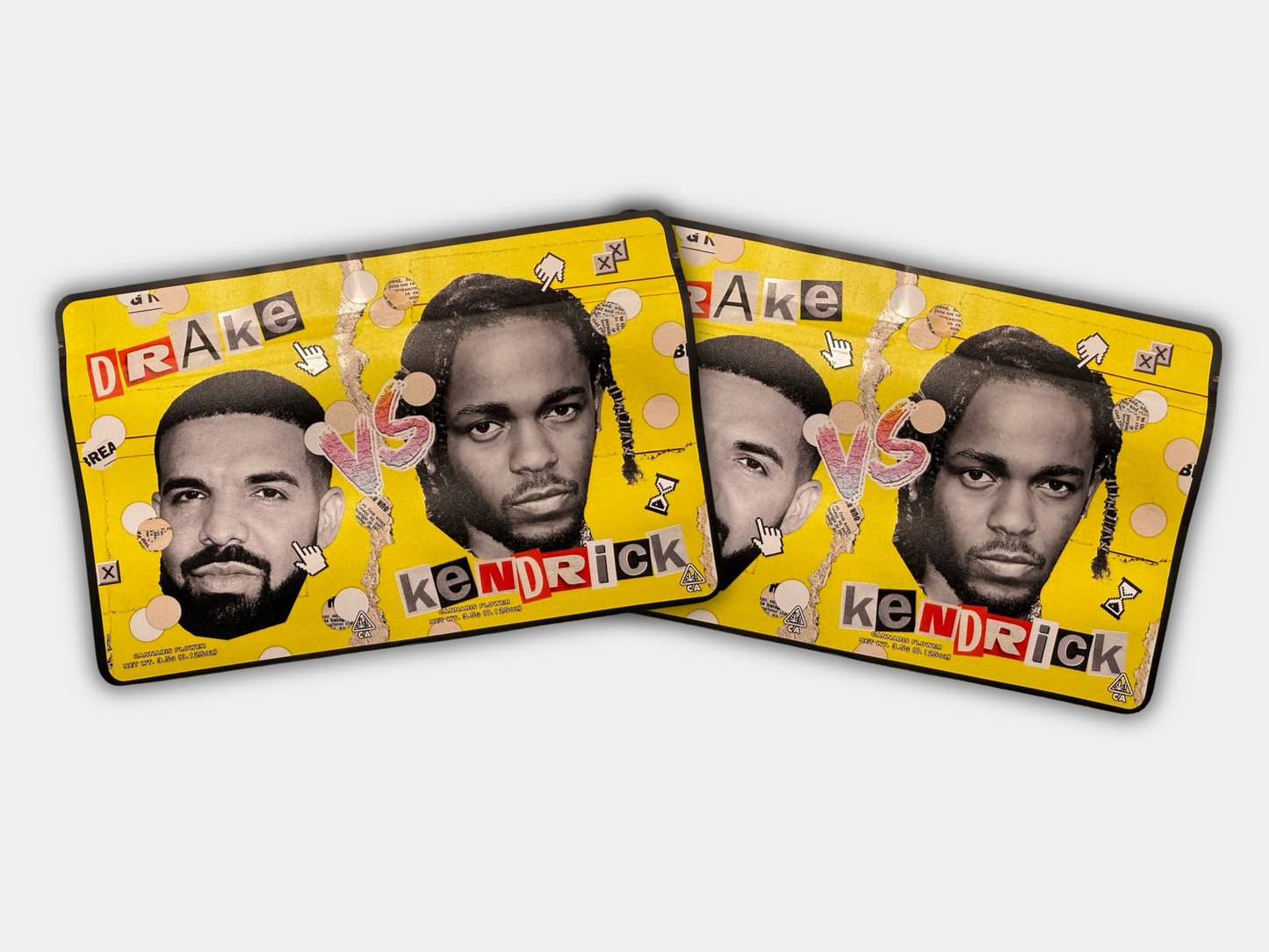 Drake vs Kendrick 7G Mylar Bag