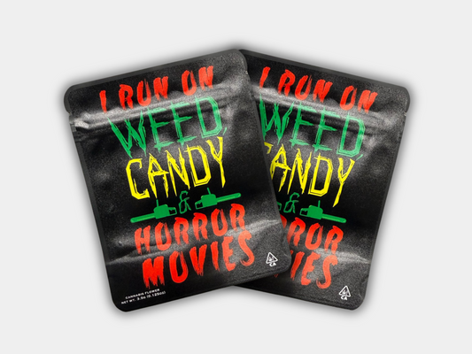 Iron On Horror Movies 3.5G Mylar Bag
