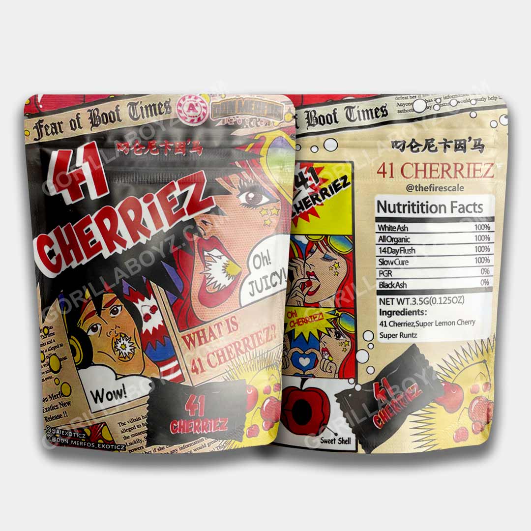 41 Cherriez mylar bags 3.5 grams