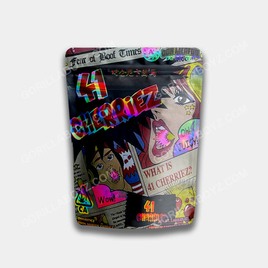 41 Cherriez holographic mylar bags 3.5 grams