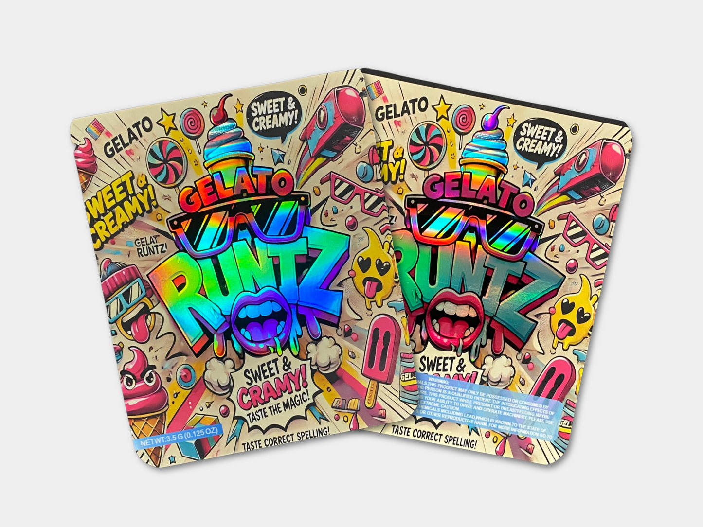 Gelato Runtz 3.5G Mylar Bag