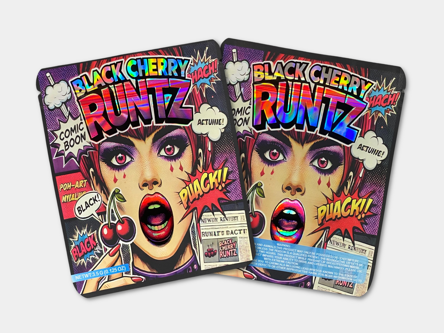 Black Cherry Runtz 3.5G Mylar Bag