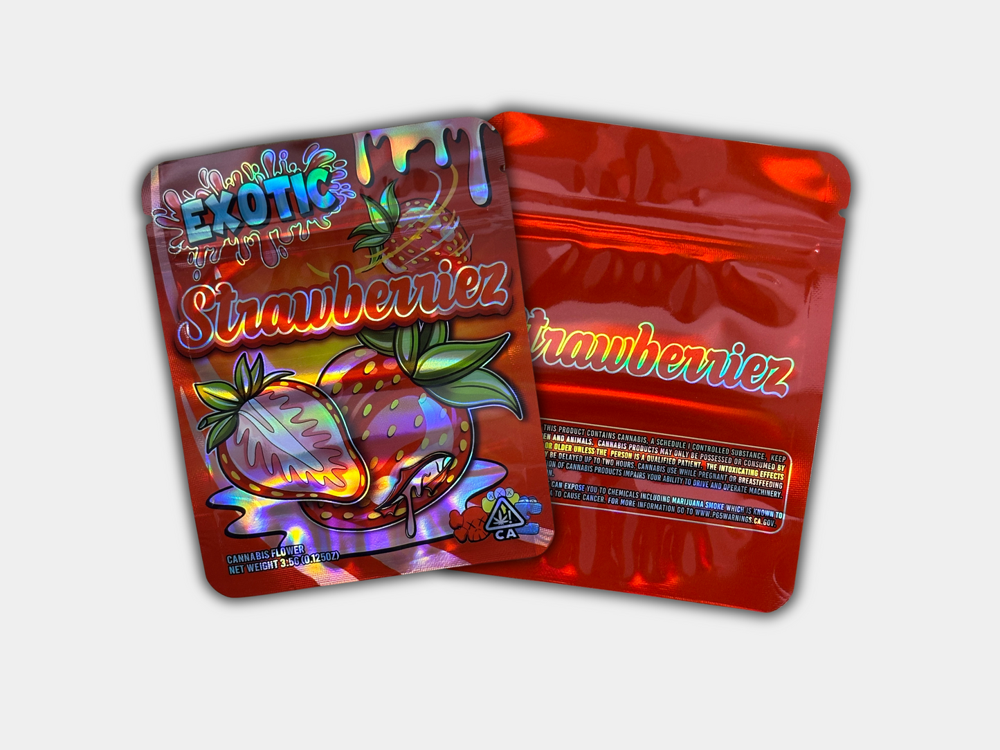 Exotic Strawberriez Mylar Bag 3.5 Grams