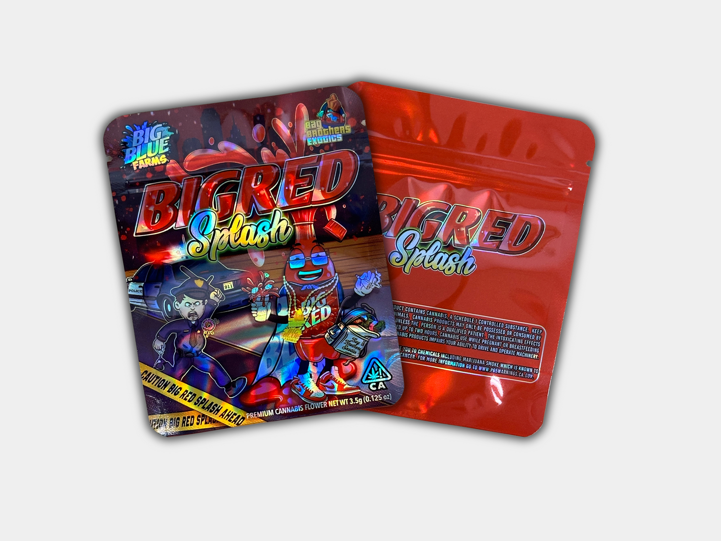 BigRed Splash Mylar Bag 3.5 Grams