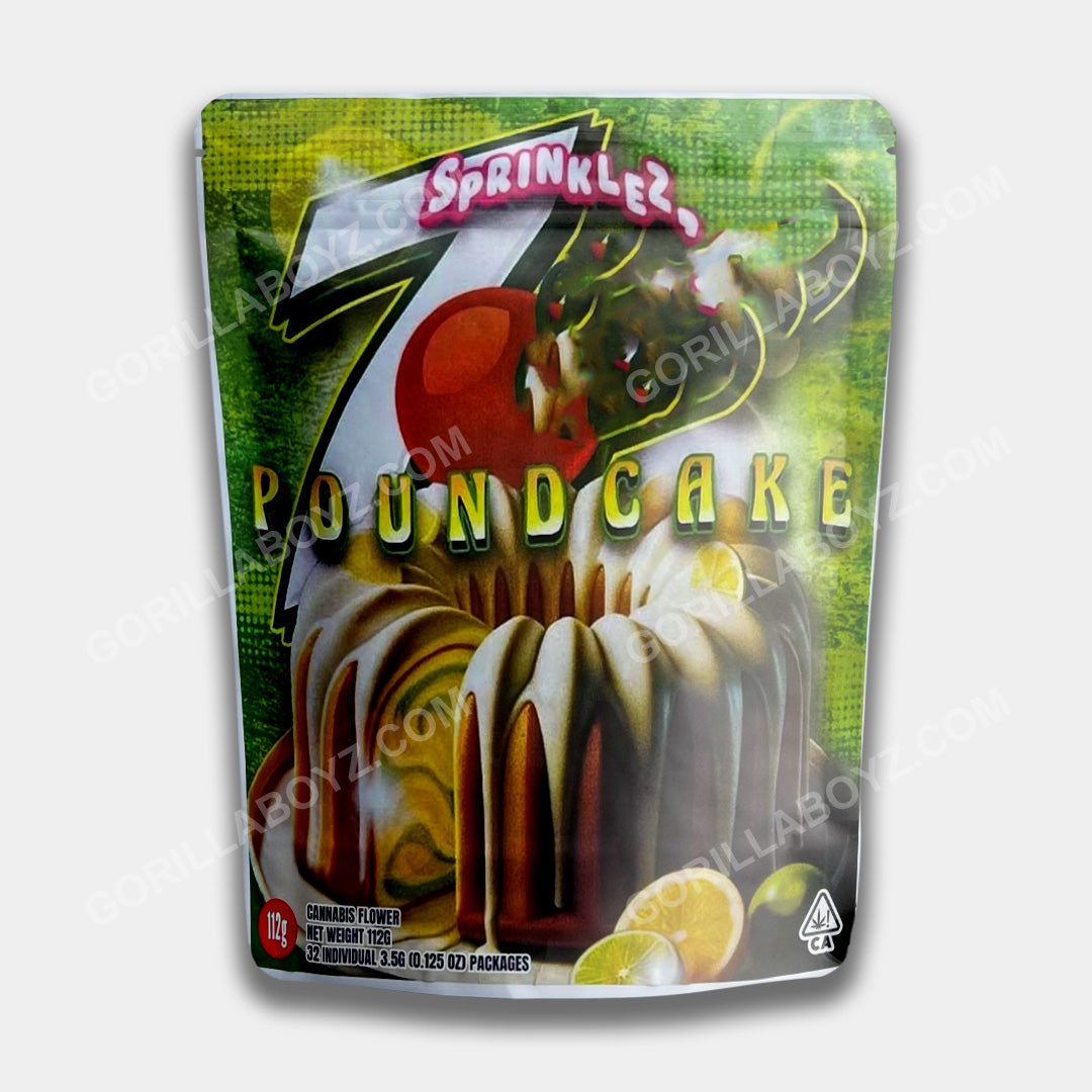 Sprinklez 7 Pound Cake 112 Gram - 1 Pound sticker Mylar Bag