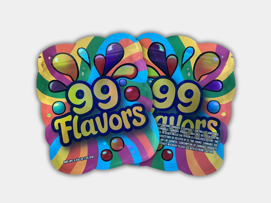 99 Flavors 3.5G Mylar Bag