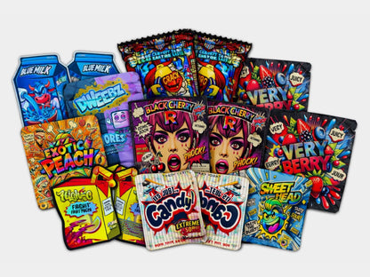 Assorted Mix 100 3.5g Mylar Bags