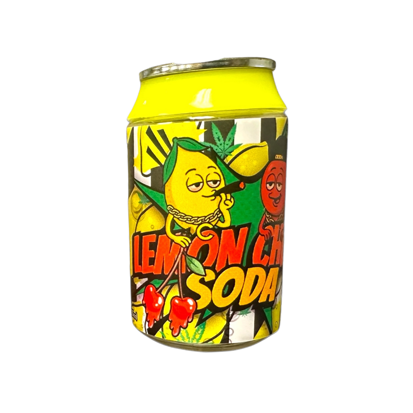GMM Custom Printed Designed Limited Edition 3.5g Soda Can Design Plastic Jars