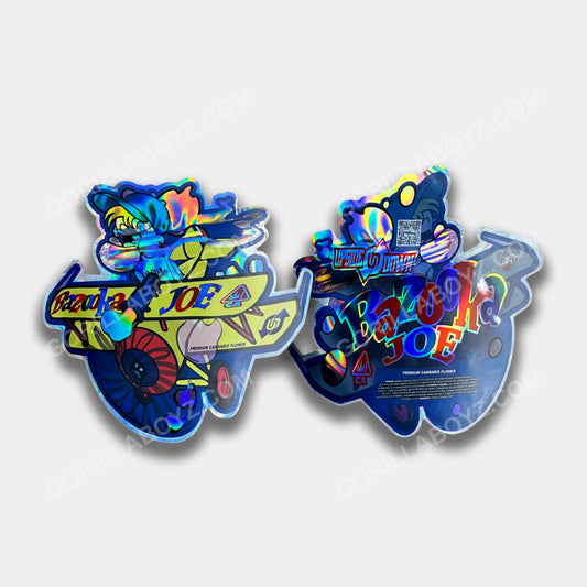 A high-quality Bazooka Joe Mylar bag designed for 3.5 grams. This smell-proof packaging preserves potency while featuring a bold design for secure storage.