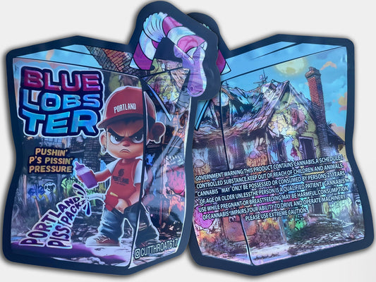 Blue Lobster 3.5G Mylar Bag