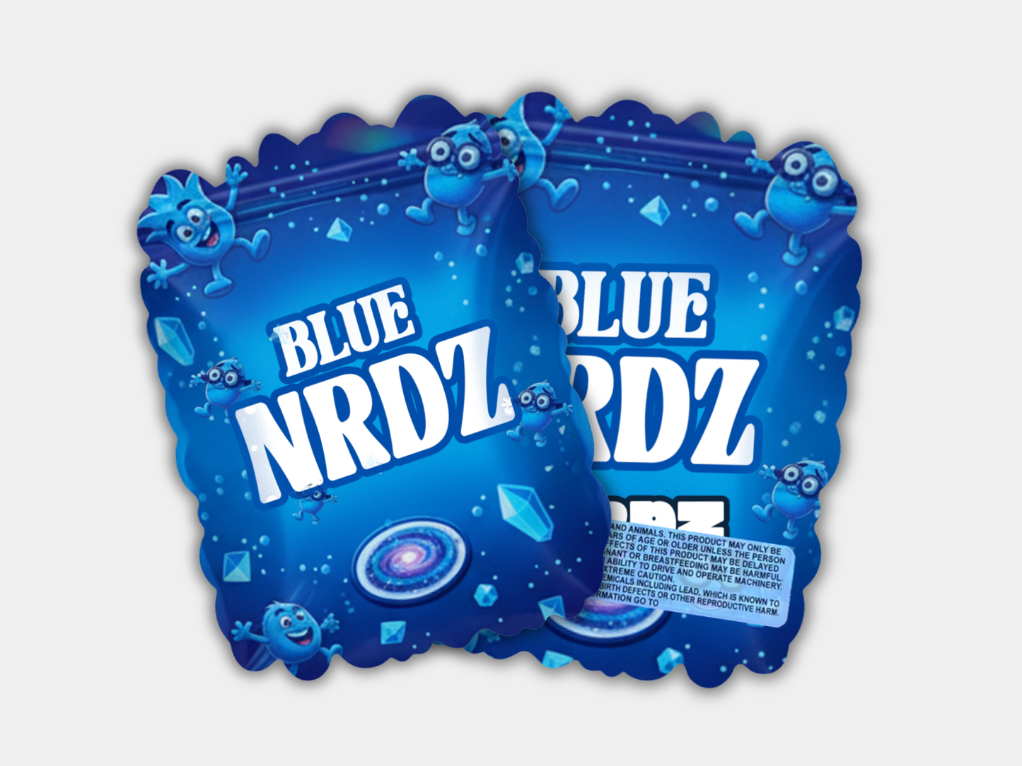 Blue Nrdz 28G (1oz) Mylar Bag