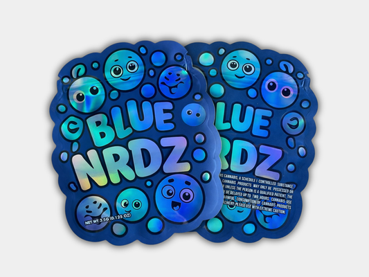 Blue Nrdz 3.5G Mylar Bag