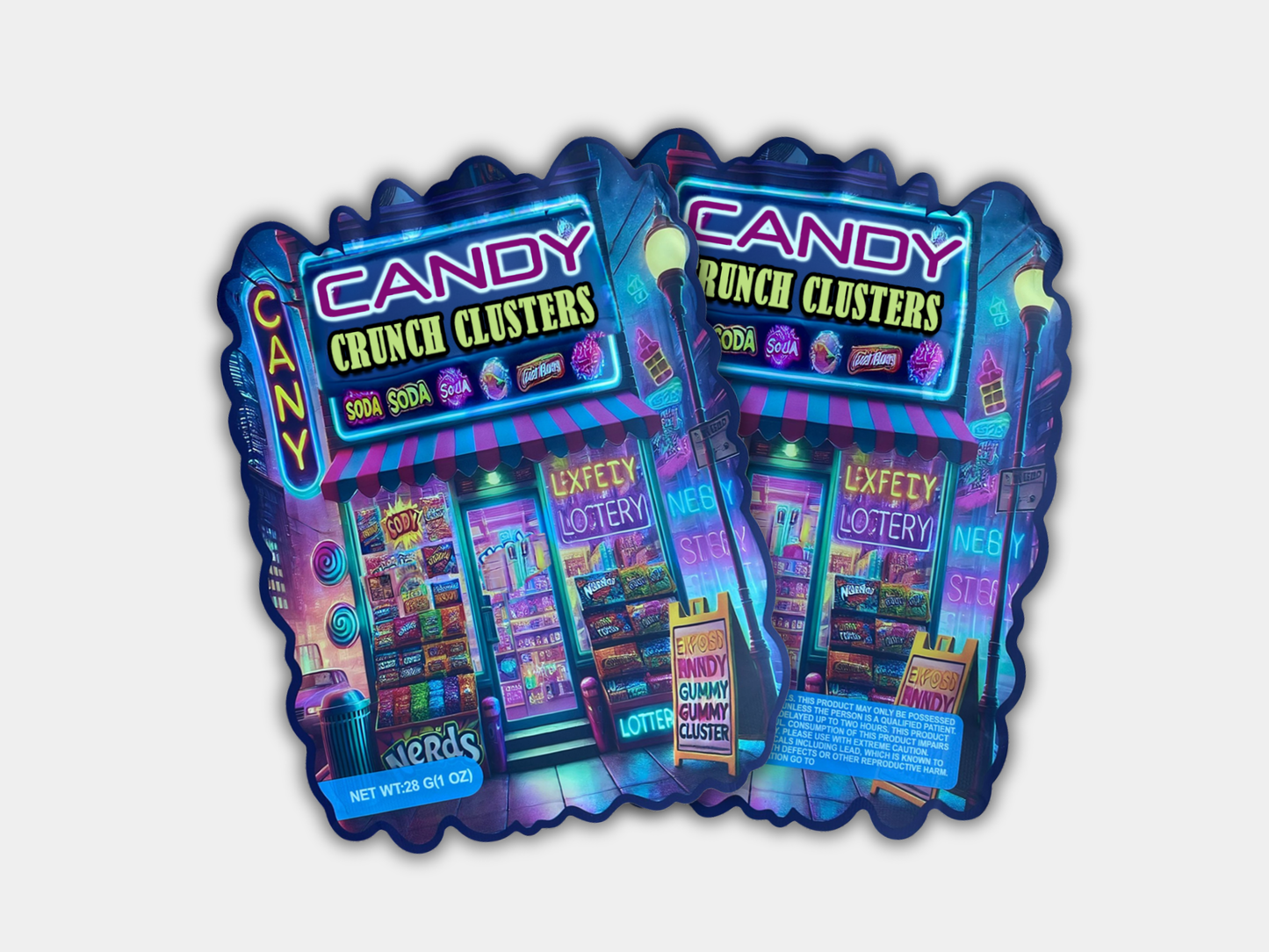Candy Crunch Clusters 28G (1oz) Mylar Bag