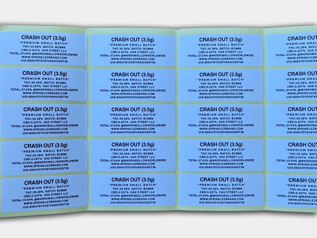 Crash Out 3.5G Torch World Mylar Bag (Label & Authenticity Stickers Included)