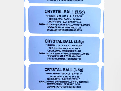 Crystal Ball Sprinklez Mylar Bag 4 Grams (Label & Authenticity Stickers Included)