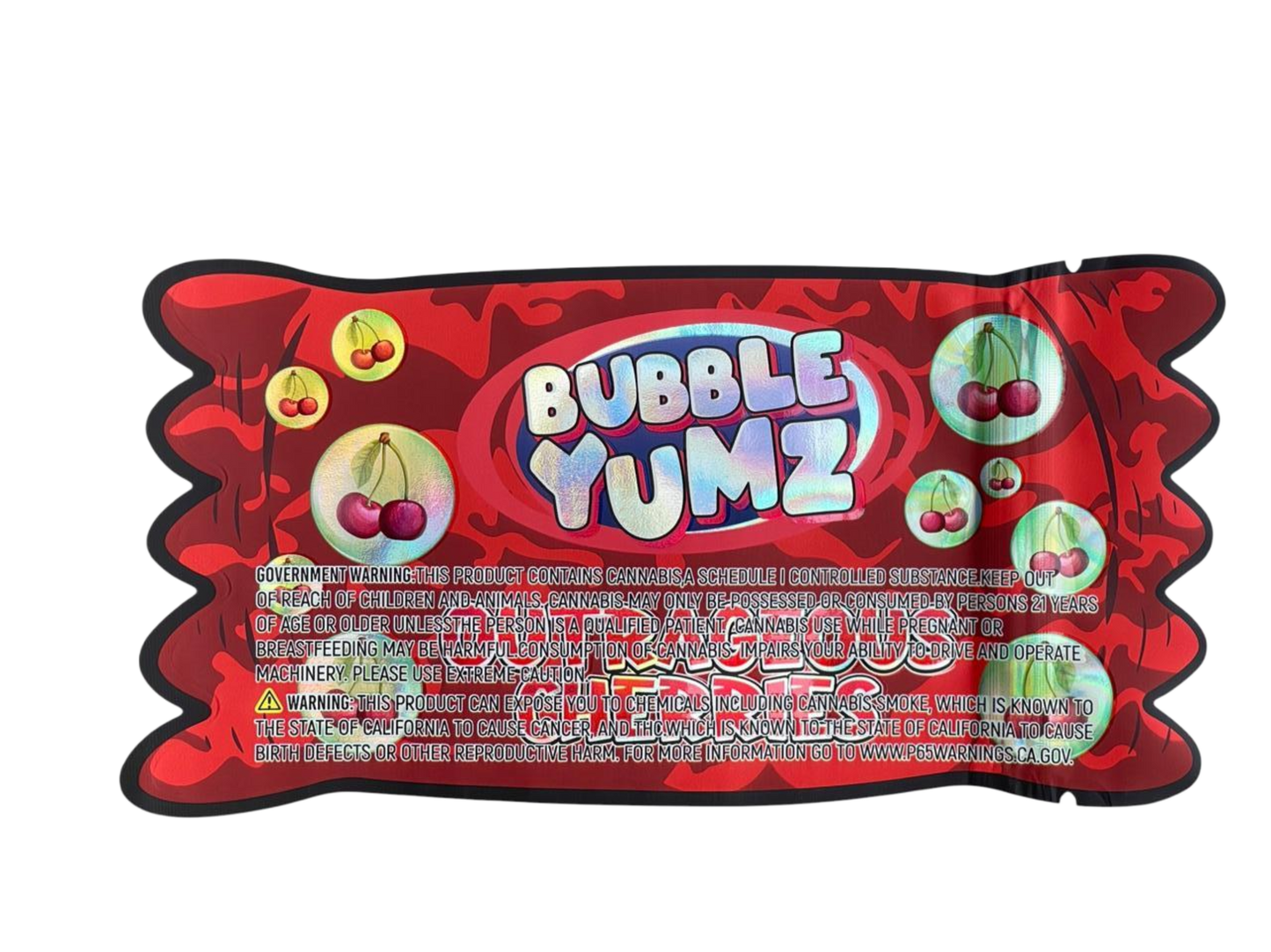 Bubble Yumz 3.5G Mylar Bag – Outrageous Cherries Edition