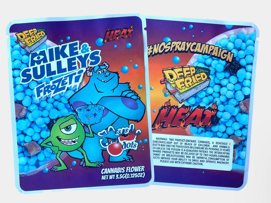 Deep Fried Mike Sulleyys Frozeti D Dots Sticker Mylar Bag 3.5 Grams