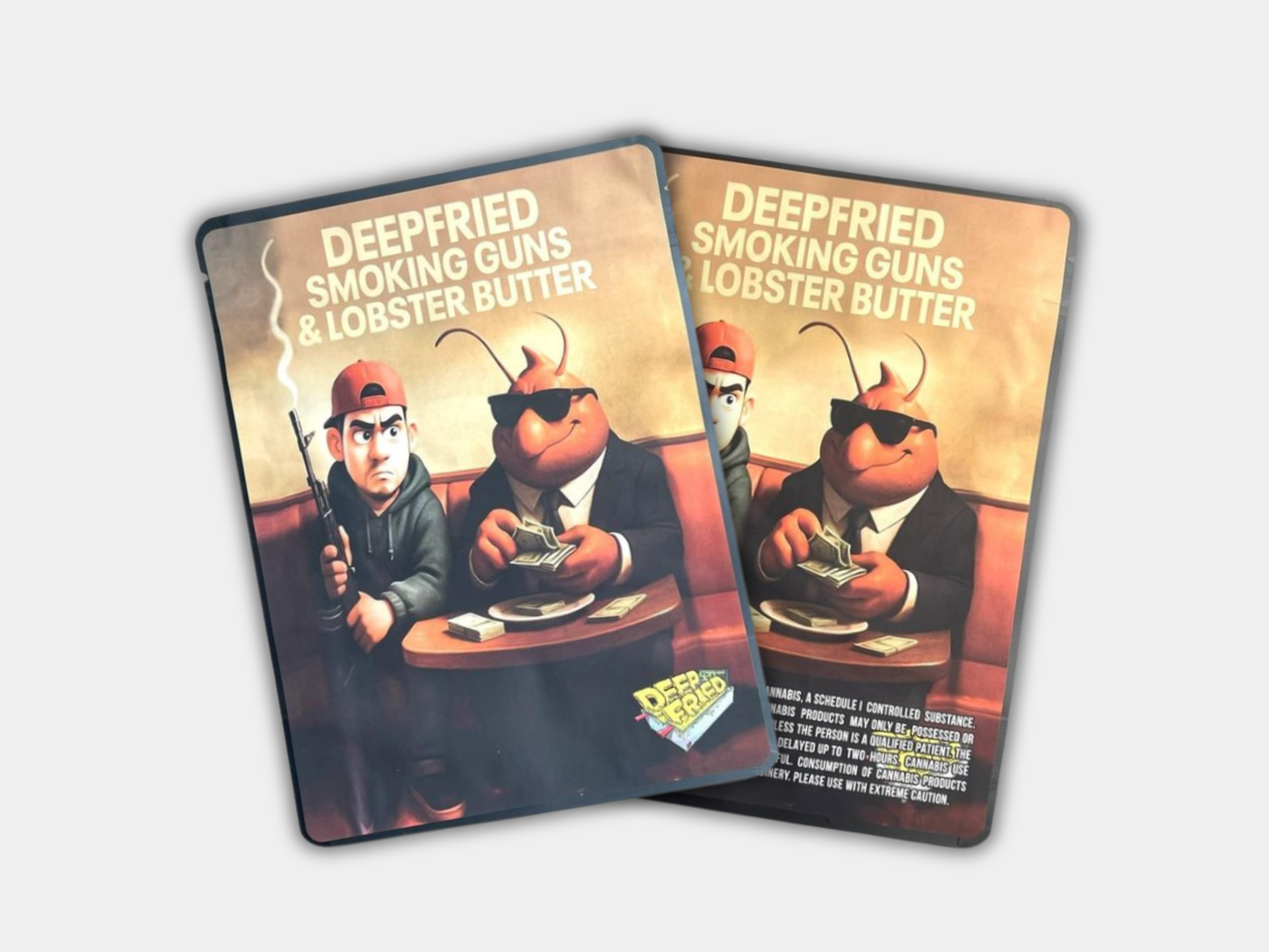 Deep Fried Smoking Guns & Lobster Butter Sticker (1oz) Mylar Bag