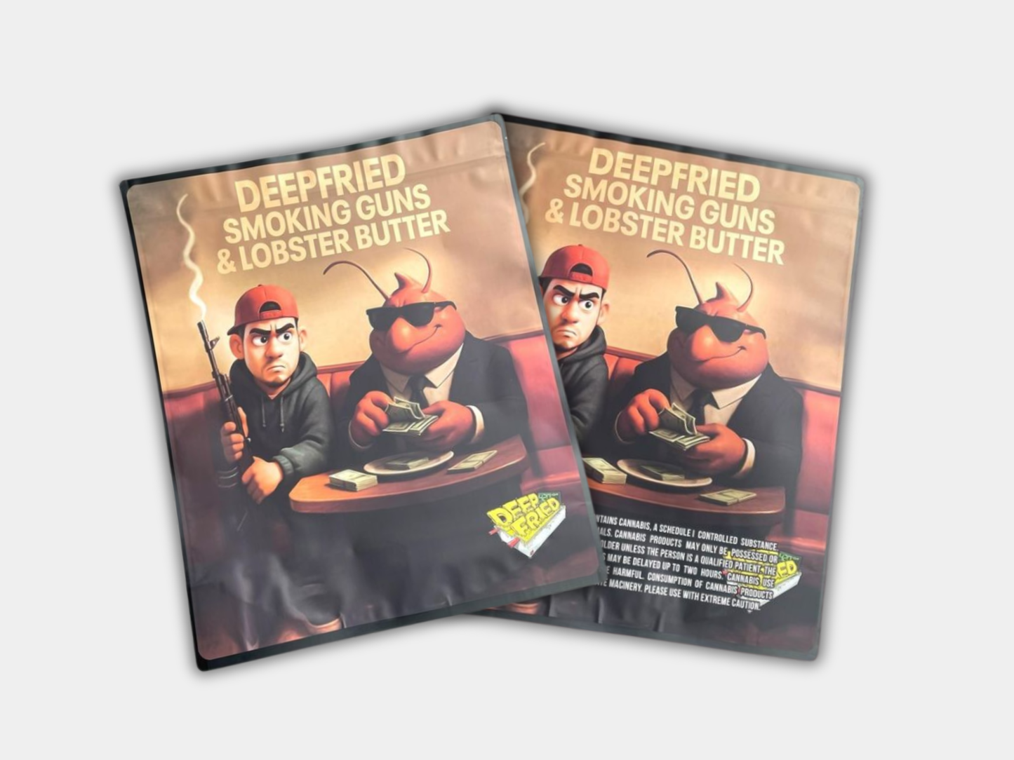 Deepfried Smoking Guns & Lobster Butter Sticker (16oz) 1lb Mylar Bag