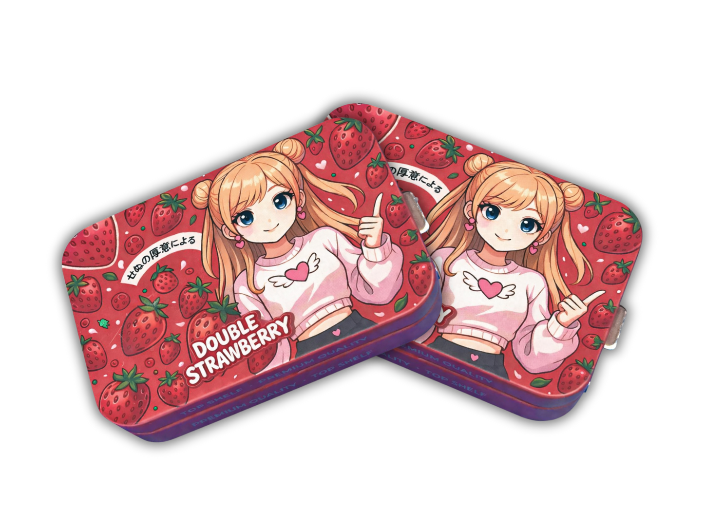 Double Strawberry Tin Can