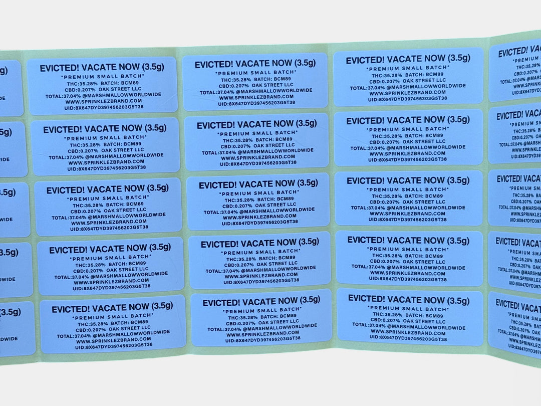 Evicted Vacate Now 3.5G Torch World Mylar Bag (Label & Authenticity Stickers Included)