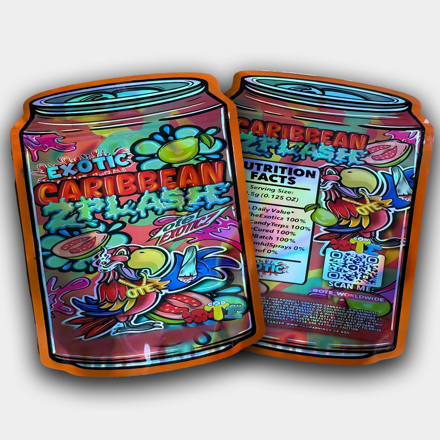 Exotic Caribbean Zplash Mylar Bag (3.5G - 7G)