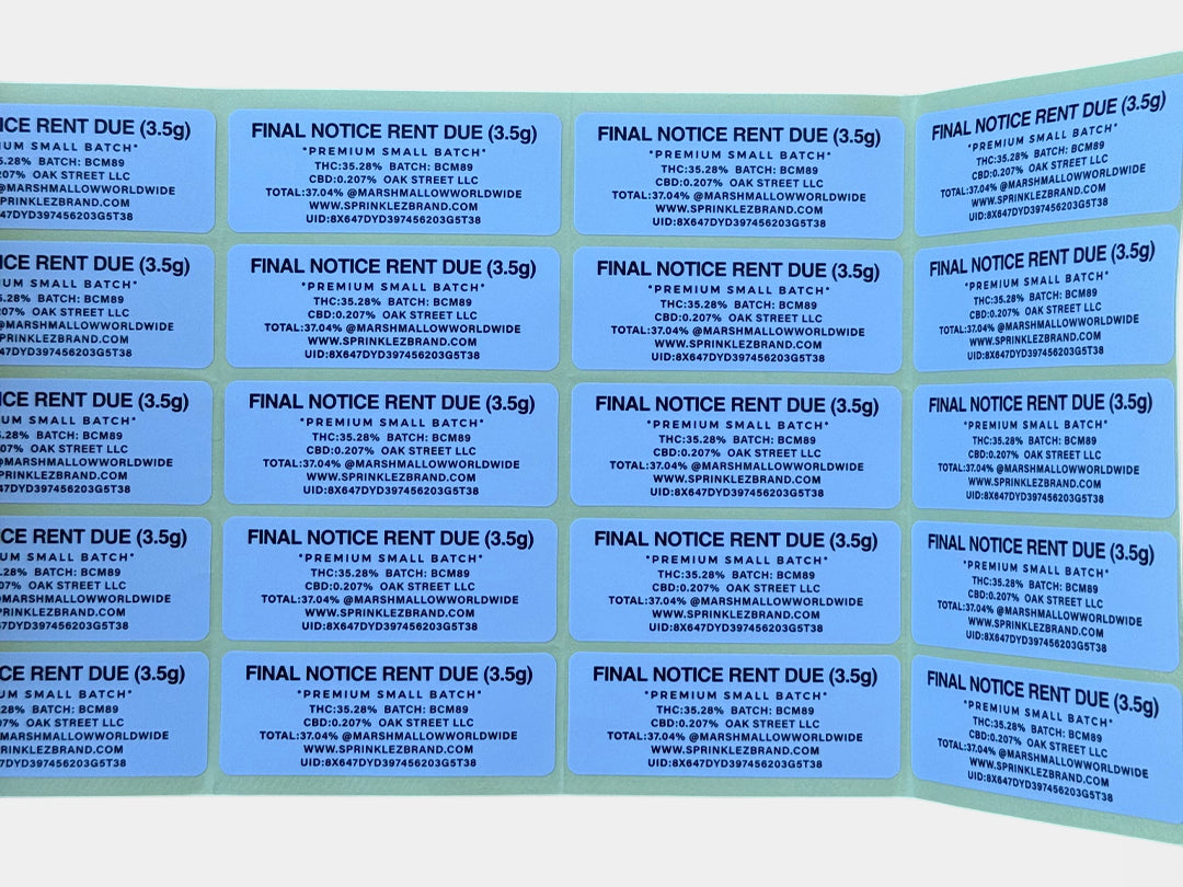 Final Notice 3.5G Torch World Mylar Bag (Label & Authenticity Stickers Included)
