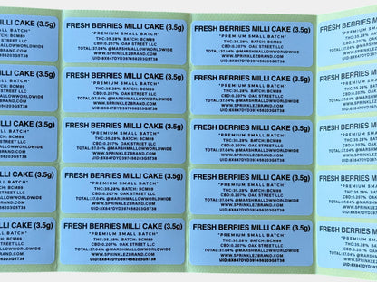 Fresh Berries Milli Cake Sprinklez 3.5G Mylar Bag (Label & Authenticity Stickers Included)