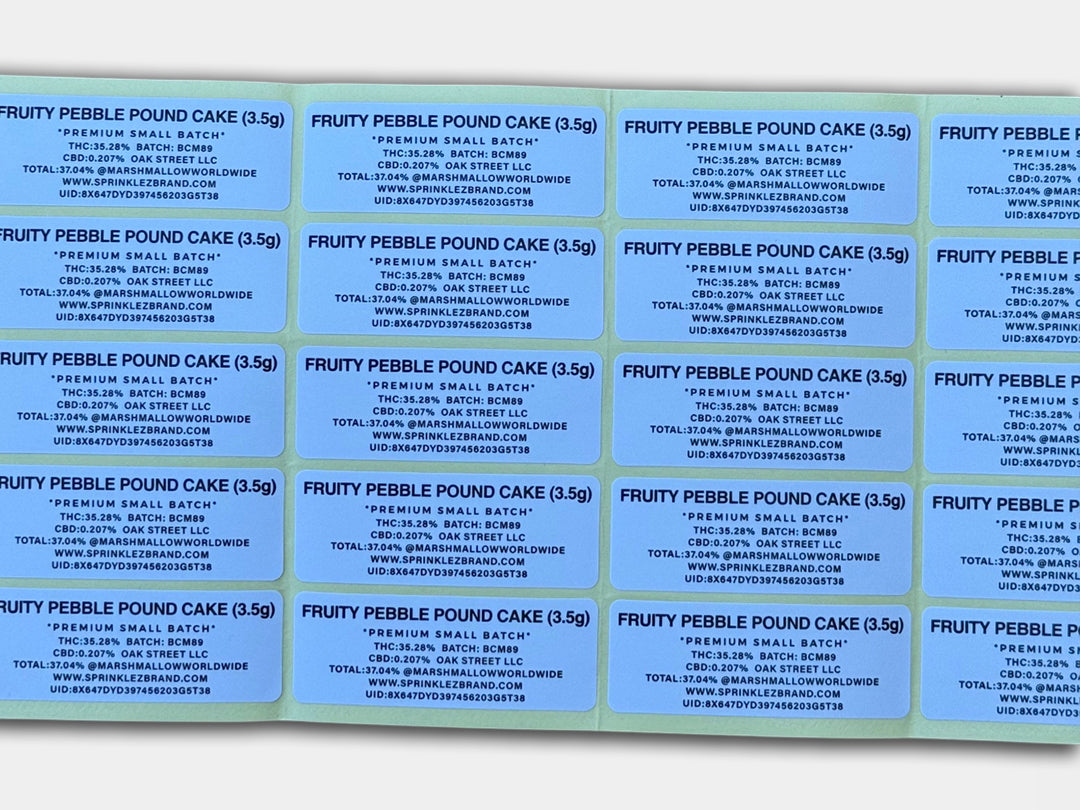 Fruity P Pound Cake 3.5G Mylar Bag (Label & Authenticity Stickers Included)