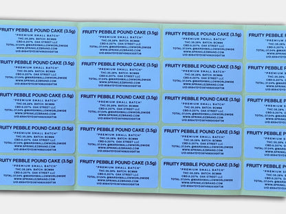 Fruity P Pound Cake 3.5G Mylar Bag (Label & Authenticity Stickers Included)