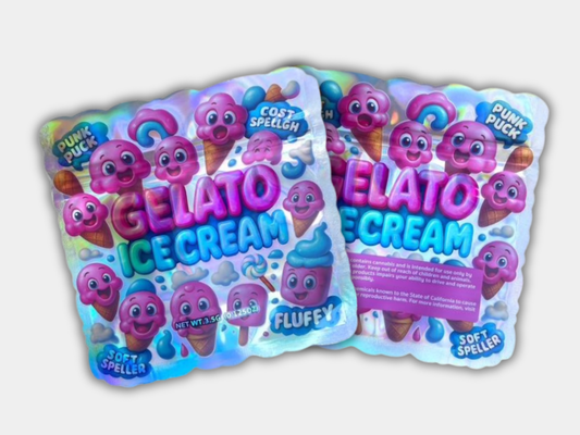 Gelato Ice Cream 3.5G Mylar Bag