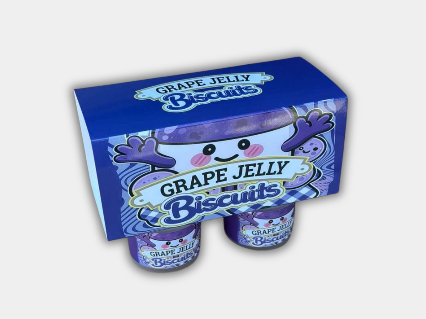 Grape Jelly Biscuits 4 Jar Set with Box (3.5g Yogurt Jar Set)