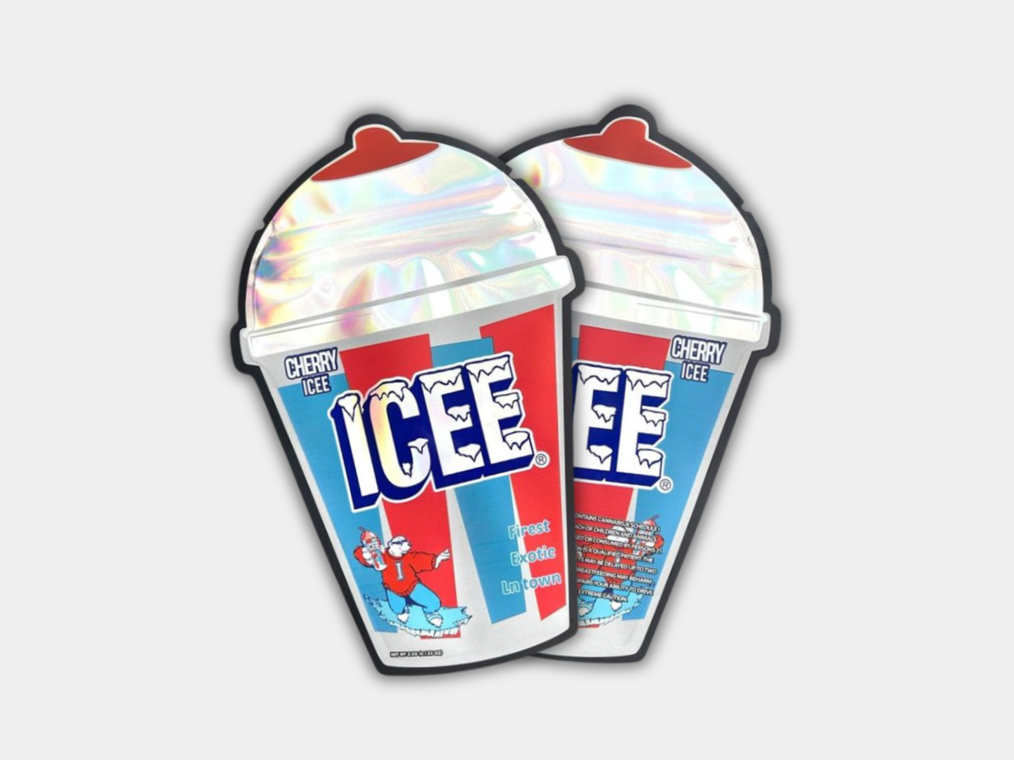 ICEE Cherry Icee Sticker (3.5g) Mylar Bag