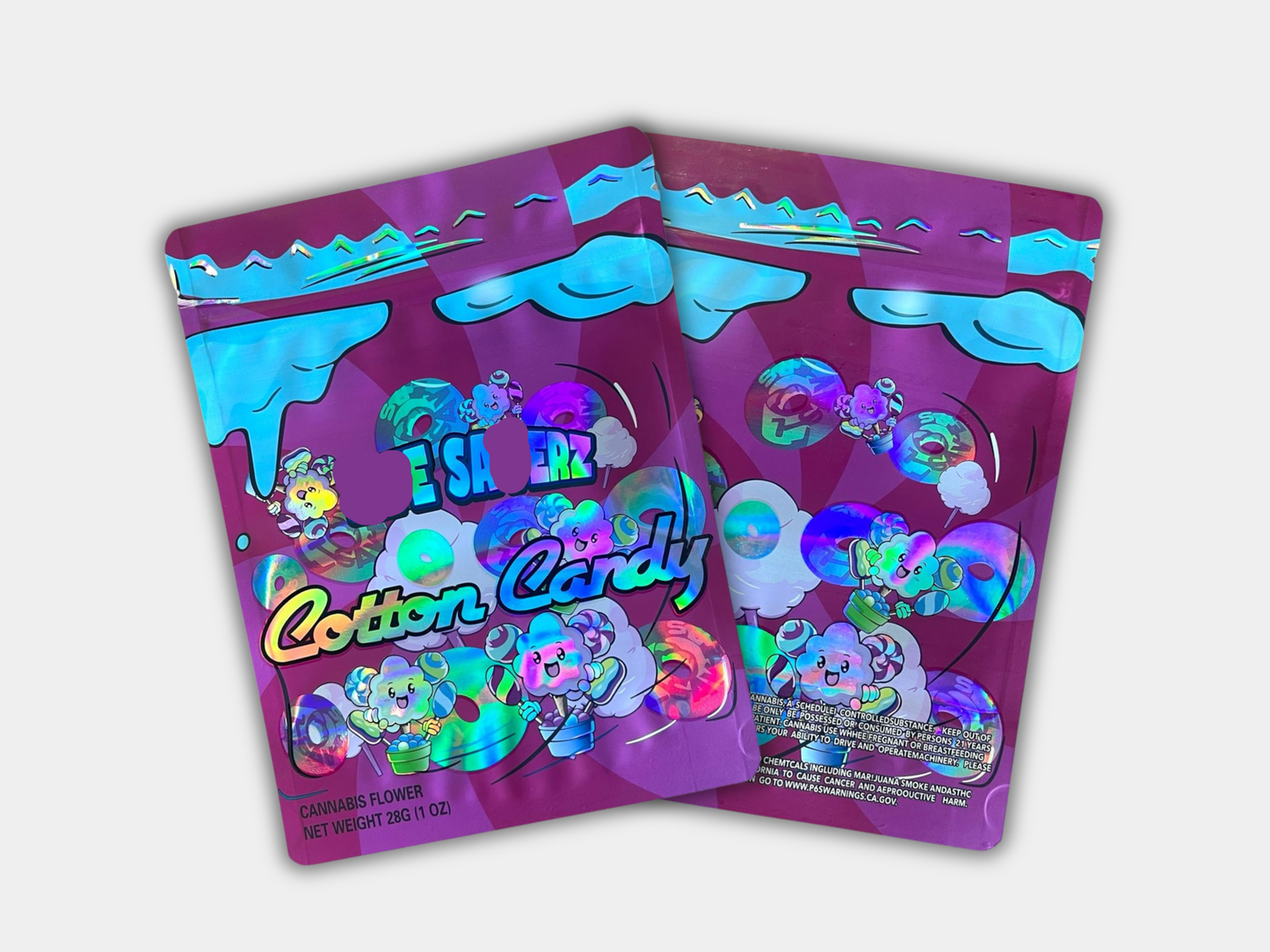 Cotton Candy 28G (1oz) Mylar Bag