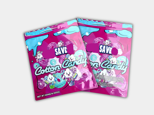 Cotton Candy Mylar Bag 16 Oz (1lb)