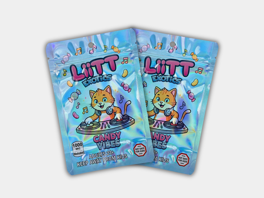 Liit Exotics Candy Vibes EMPTY Mylar Bag 1000 MG
