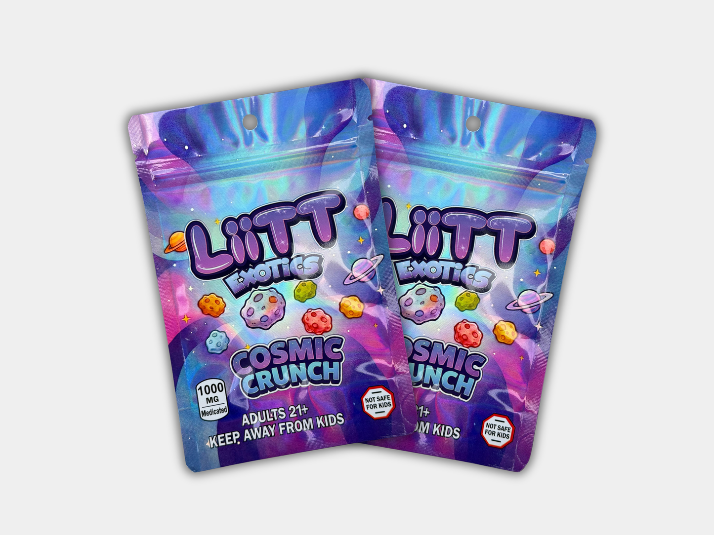 Liit Exotics Cosmic Crunch EMPTY Mylar Bag 1000 MG
